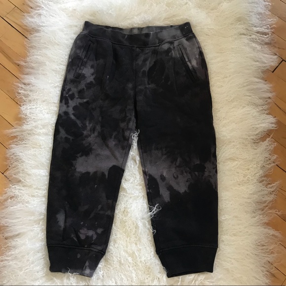 ATM Anthony Thomas Melillo Pants - Amazing Tie Dye Cropped Slim Sweatpant
